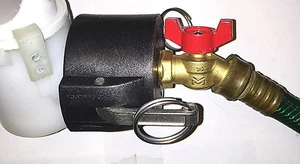 *6 Stück* 275 330 GN IBC TOTE TANKADAPTER 2" CAMLOCK x 1/4 Umdrehung GDN SCHLAUCH WASSERHAHN - Bild 1 von 6