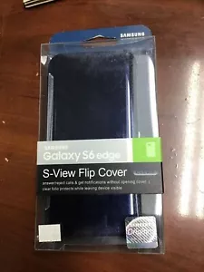 NEW Original Samsung Clear S-View Protective Cover for Samsung Galaxy S6 Edge - Picture 1 of 2