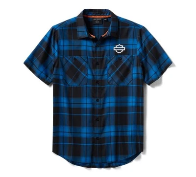 Camisa a Cuadros Harley-Davidson Para Hombre 3XL H-D TECH Coolmax NUEVA con ETIQUETAS Foto 1 de 2