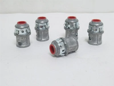 235766 Old-Stock; Arlington 38AST Lote-5; Conector recto a presión; 3/8"; Zinc Foto 1 de 4