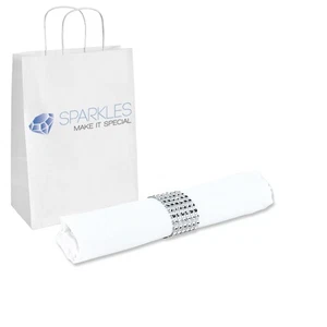 200 pcs 20"x20" inch Polyester Cloth Napkin - White - w/ Rings Wedding Linen jj - Picture 1 of 6