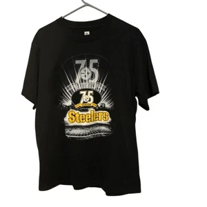 Maglietta Pittsburgh Steelers 75° Anniversario 1933-2007 Vintage Taglia Media - Foto 1 di 4