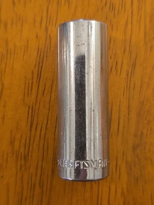 Craftsman 43589 1/2" 6pt Deep Well Socket 1/4" Drive   S-AE Series  - Image 1 of 4