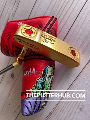 *NEW* Scotty Cameron Custom 24K Gold Plated Cherry Red Newport 35in Putter - Image 1 of 4