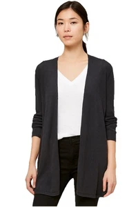 J. Jill Women’s Black Cardigan Open Front Lightweight Linen Blend Size X-Large - Picture 1 of 8