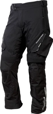 Calça de motocicleta Scorpion Yosemite masculina 25 têxtil preta - Imagem 1 de 2