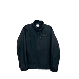 Columbia Ascender Black Smooth Spiral Softshell Full Zip Men's Jacket Size XL - Picture 1 of 9
