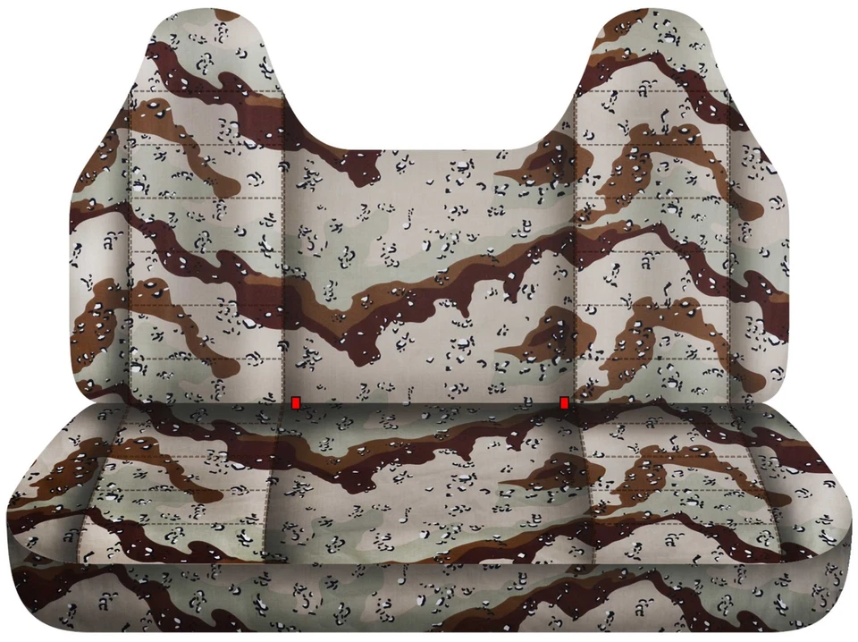 Fundas de asiento de camión camuflaje Desert Storm se adapta a banco Toyota T100 1992-98 con HR moldeado Foto 1 de 4