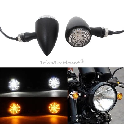Luces traseras LED de bala para motocicleta para Honda Yamaha Foto 1 de 4