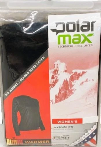 Capa Base Técnica PolarMax Mujer Crew Invierno Negra Talla XL NUEVO Foto 1 de 1