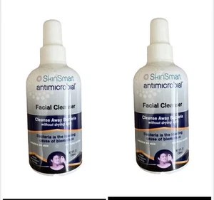 2 Pack Skin Smart Antimicrobial Facial Cleanser 8 Oz Each Exp 1/2026 - Picture 1 of 2