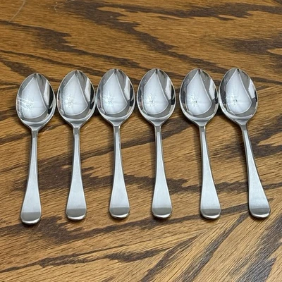 BSF Edelstahl Bremer 2029 Stainless 6 Demitasse Spoons Flatware - Image 1 of 4