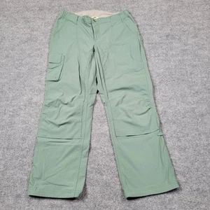 Duluth Trading Pants Womens 8 Green Stretch Outdoor Hiking Nylon Cargo 8x29 - Picture 1 of 12