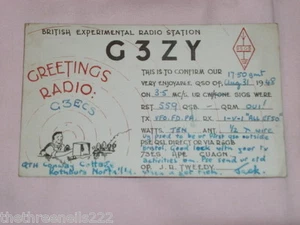 QSL RADIO CARD - G3ZY - ENGLAND - 1948 - Picture 1 of 1