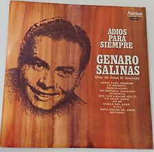 Genaro Salinas Orq. De Juan S. Garrido Adios Para Siempre Lp Vinyl