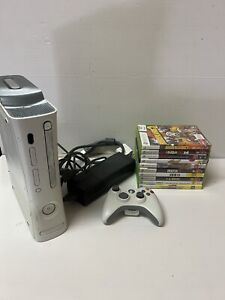 Xbox 360 Bundle 10 Games 20GB Console Tested & Working