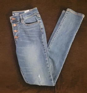 Old Navy Girls Rockstar Super Skinny Jeggings High Rise Blue Jeans - Size 16 - Picture 1 of 15