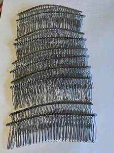 Brand New 10 Silver Wire Combs 30 teeth 11cm Tiara or Headdress B3 10 - Picture 1 of 2