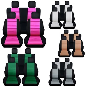 Front and Rear car seat covers Fits GMC Sierra 1500 Choice of 9 colors - Picture 1 of 10