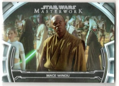 STAR WARS 2019 TOPPS MASTERWORK DM-17 DEFINING MOMENTS MACE WINDU RAINBOW /299 - Image 1 of 2