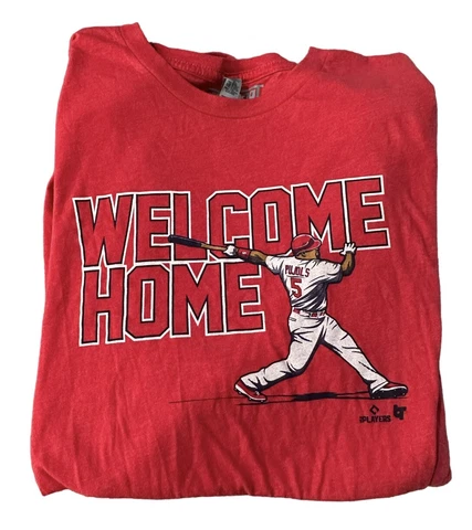 St Louis Cardinals Albert Pujols Welcome Home T Shirt Men’s Size XXL Cover