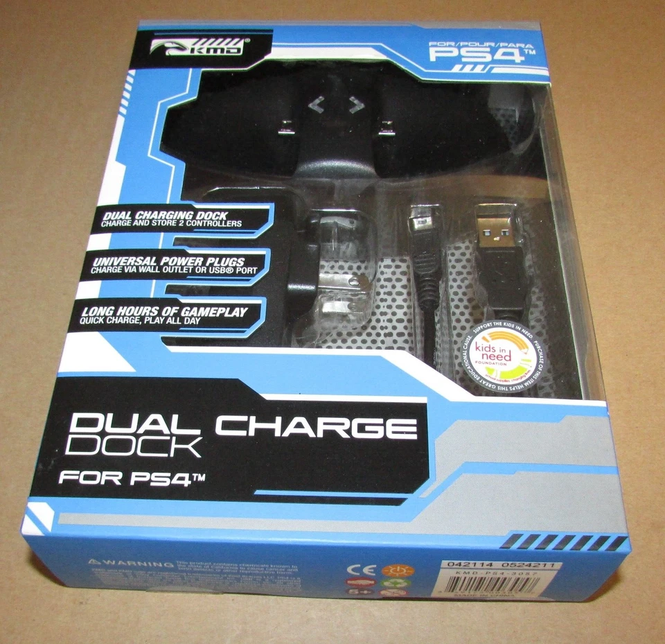KMD Dual Charging Charge Dock USB Playstation 4 PS4 Controllers Fast Shipping - Image 1 of 2