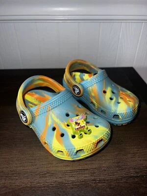 SWEET BABY TODDLER CROCS TYE DYE MULTICOLOR 5C - Image 1 of 2