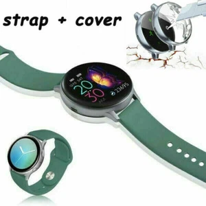 Silicone Strap Screen Protector Case For Samsung Galaxy Watch Active 2 40mm 44mm - Picture 1 of 20