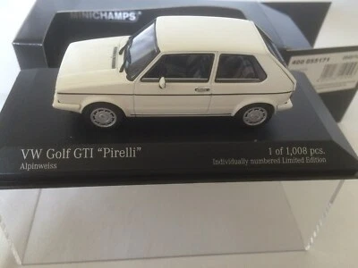 Volkswagen Golf GTi Pirelli año 1983 escala 1.43 Minichamp Foto 1 de 4