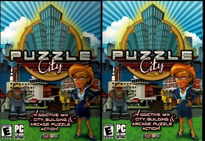 Lot of 2 Puzzle City Pc New Boxed XP Make A Perfect City Building and Arcade Fun - Image 1 of 2