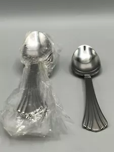 Cuchara de té de acero inoxidable Libbey 6,25" 243 cubiertos de repuesto festoneados, NUEVO - Imagen 1 de 5