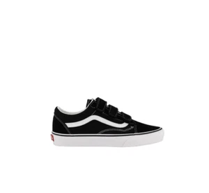 Unisex Vans Old Skool V Black/White Strap Shoes - Picture 1 of 8