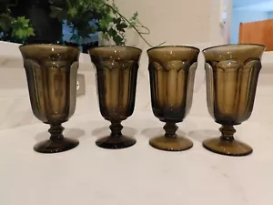 Imperial Glas Old Williamsburg Braun Eistee 4er Set Top Zustand - Bild 1 von 4