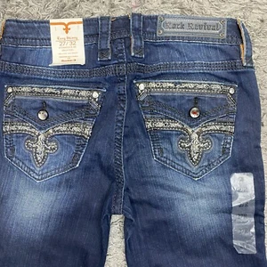 Rock Revival Sibila Damenjeans 30 x 32 blau Denim Easy Skinny Hose neu mit Etikett 27 - Bild 1 von 24