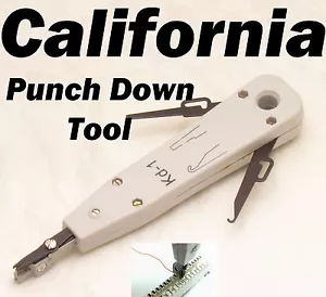 Professional Punch Down Impact Tool Brit Telecom Phone Cable Network Cat5 3 RJ11 - Picture 1 of 12