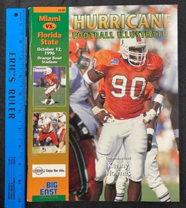 1996 Hurricane Football Illustrated Miami vs Florida State Magazine NH - Picture 1 of 3