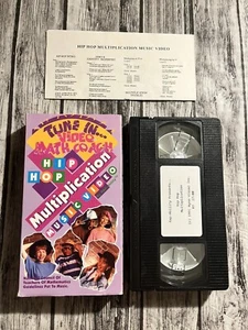 Hip Hop Multiplication Music Video Learn Math By VHS RARE W/ Lyrics Tested - Picture 1 of 10