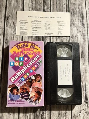 Hip Hop Multiplication Music Video Learn Math By  VHS RARE W/ Lyrics Tested - Image 1 of 4