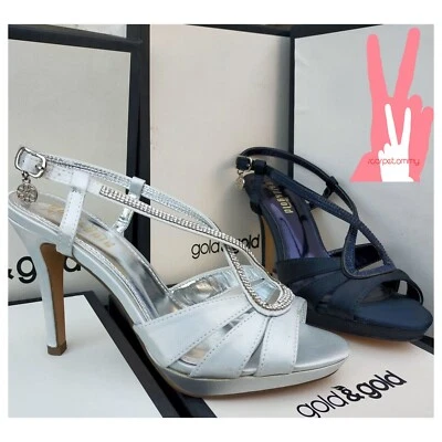 SANDALI DONNA  TACCO ELEGANTI PRESTIGIOSI BLU ARGENTO 35 A 40 VV - Immagine 1 di 4