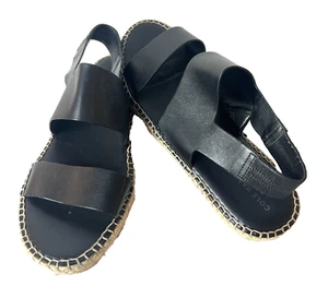 Cole Haan Pinch Grand.Os Womens 10B Comfort Casual Sandal Black Leather Open Toe - Picture 1 of 12