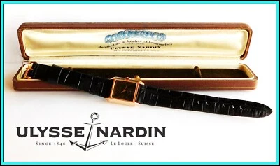 Винтажные женские наручные часы ULYSSE NARDIN 18 карат из чистого розового золота, 1940-е - РАБОЧИЕ - Изображение 1 из 4