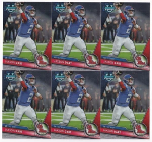 (6) Jaxson Dart 2023 Bowman University cromo novato lote #191 New York Giants🏈 - Imagen 1 de 2