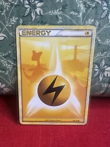 Pokemon TCG Lightning Energy w Ampharos 118/123 HeartGold & SoulSilver NM - Photo 1 sur 2