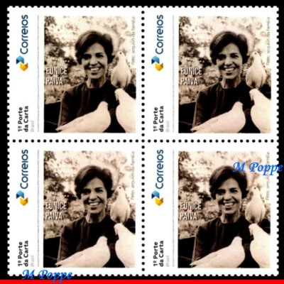 25-65 BRASIL 2025 HOMENAJE EUNICE PAIVA, ABOGADA, MÁRTIR DICTADURA, BLOQUE MNH Foto 1 de 2