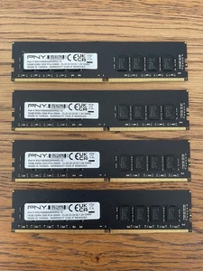 PNY 64GB (4x16GB) DDR4 3200MHz PC4-25600 CL22 Desktop Memory RAM Kit - Picture 1 of 7