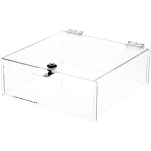 Plymor Clear Acrylic Locking Countertop Display Case, 4" H x 10" W x 10" D - Picture 1 of 1