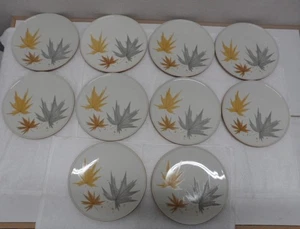 Lot  10- Iroquois Informal Ben Seibel Harvest Time Autumn Leaf Dinner Plates "10 - Picture 1 of 13