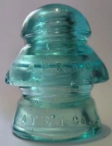 CD 190/191  [020] A.T. & T. 2 PIECE TRANSPOSITION INSULATOR, SB - Picture 1 of 4