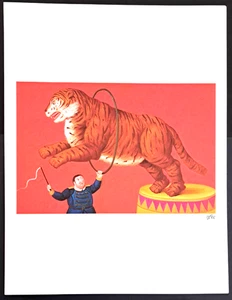 Fernando Botero  - Tiger und Dompteur   -  50x65 cm Limitiert Nr. 20/250 - Bild 1 von 4