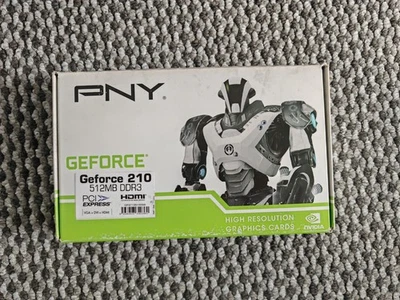 PNY GeForce 210 Graphic Card Nvidia 512MB DDR3 - New and sealed - Image 1 of 3